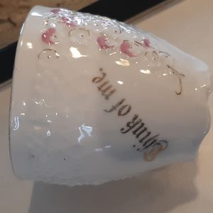 Think of Me Vintage PaintedMustache Mug